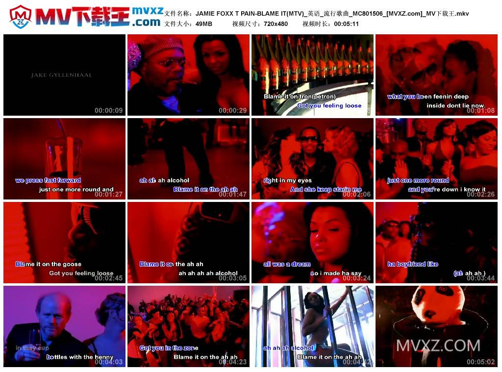 JAMIE FOXX T PAIN-BLAME IT(MTV)_英语_流行歌曲_MC801506